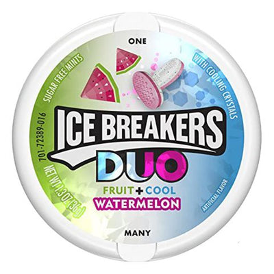 Ice Breakers - Mints - Duo - Fruit + Cool - Watermelon - Sugar Free 1.5 oz