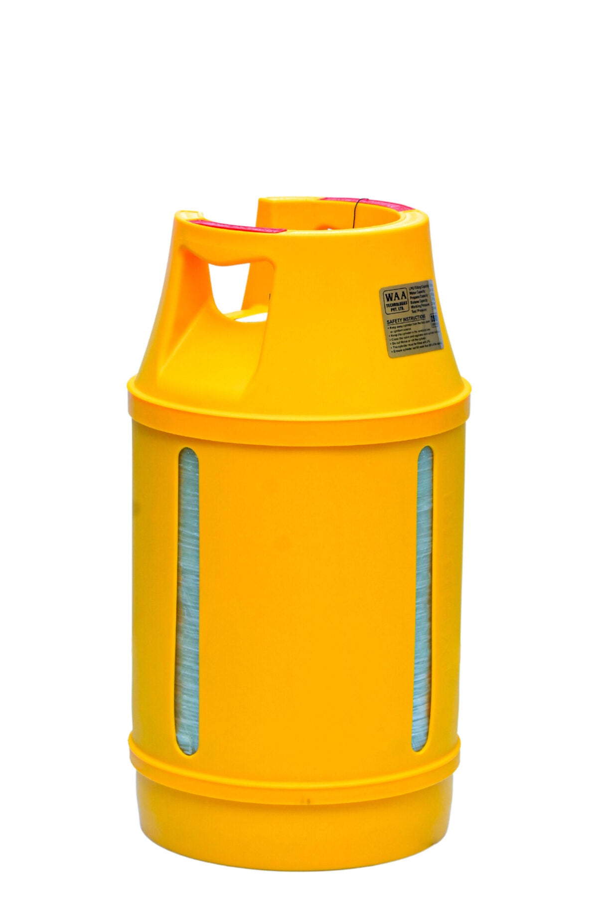 WAA technologies - Global - LPG Composite Cylinder - 10Kg - 22mm - Lemon Yellow