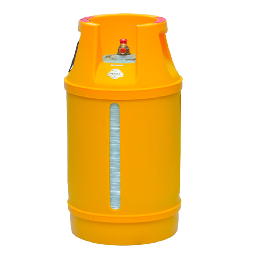 WAA technologies - Global - LPG Composite Cylinder - 10Kg - 22mm - Lemon Yellow