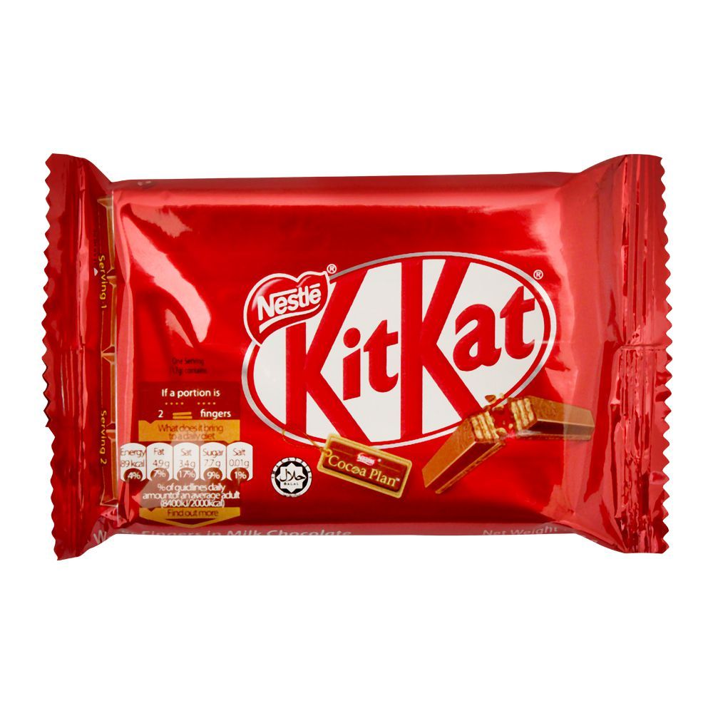 KIT KAT Milk Chocolate Wafer Bars - 4 Fingers - Malaysia - 35 gm