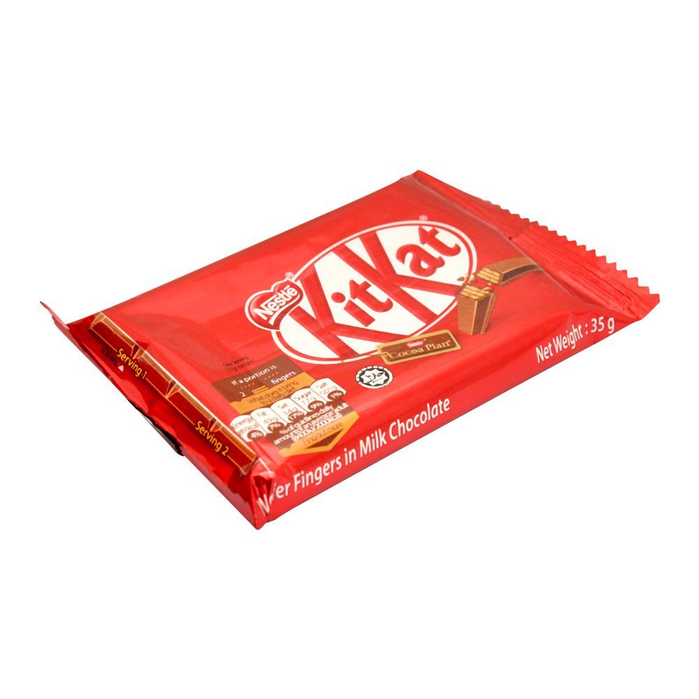 KIT KAT Milk Chocolate Wafer Bars - 4 Fingers - Malaysia - 35 gm
