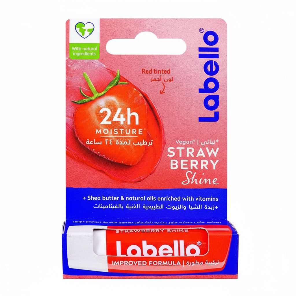 Labello - STRAWBERRY SHINE - LIP BALM - 4.8gm