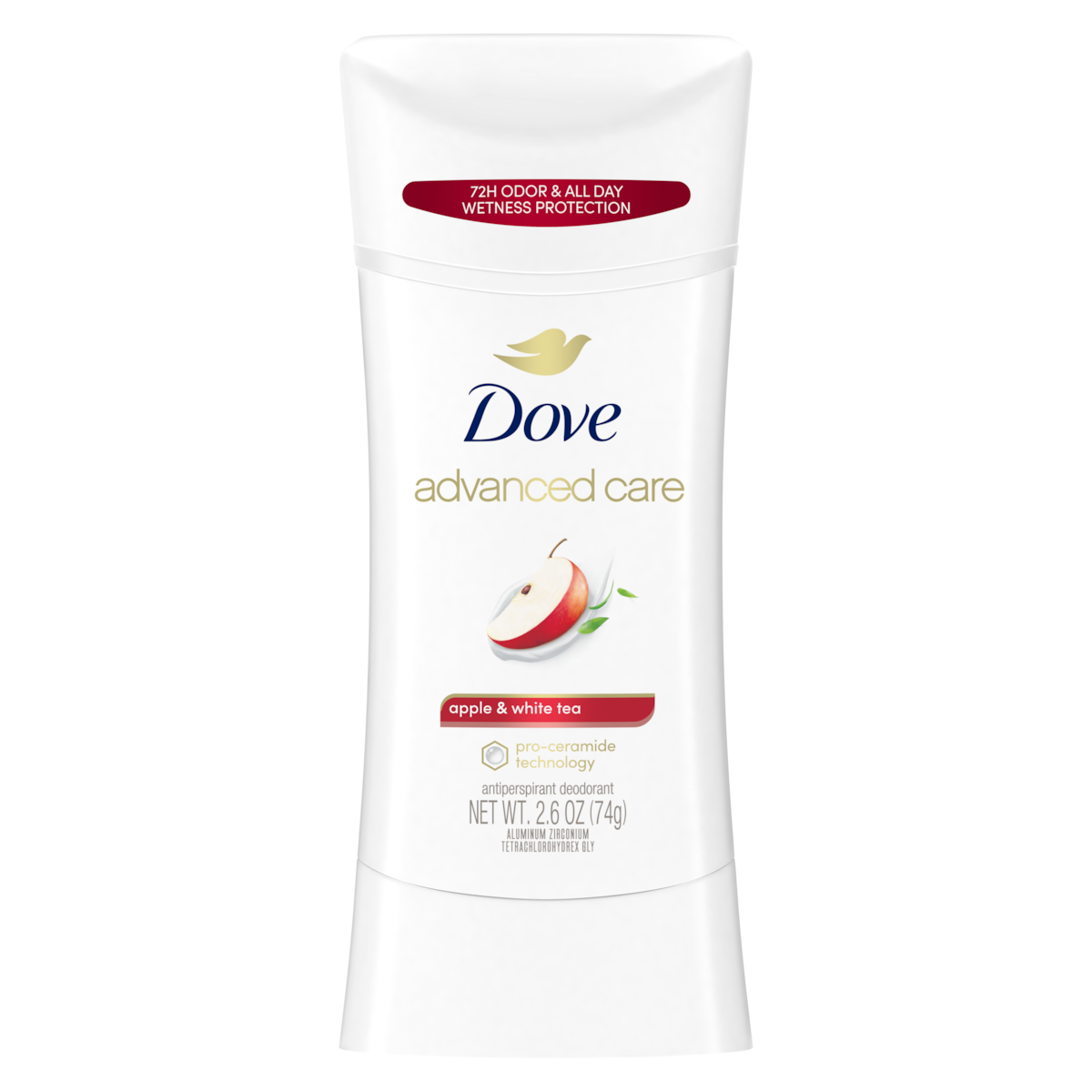 Dove Beauty - Advanced Care - Apple & White Tea - 48-Hour Women's Antiperspirant - Deodorant - 2.6oz (76gm) | Jodiabaazar.com