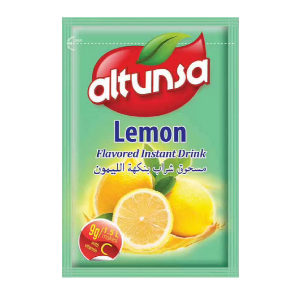 Altunsa - Lemon - Flavoured Instant Powder Drink - 9 GM Sachets - Makes 1 L - 24 Sachets