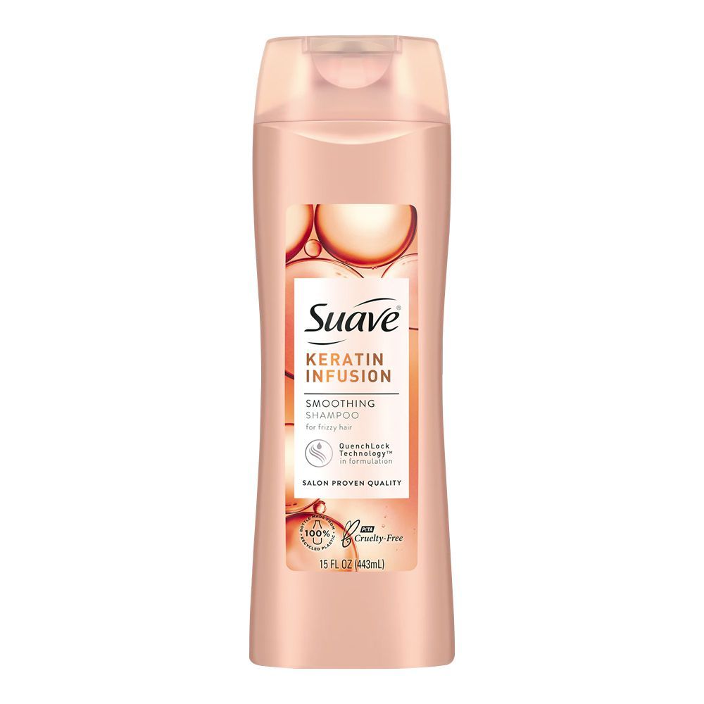Suave - Keratin Infusion - Frizzy Hair - Smoothing Shampoo - 443ml