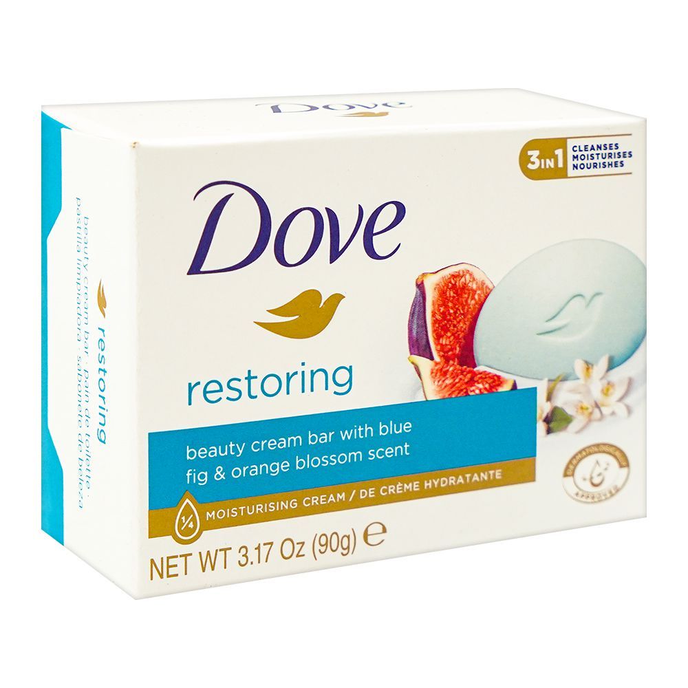 Dove Soap - Restoring Beauty Cream Bar With Blue Fig & Orange Blossom - Beauty Bar - 90g - Indonesia