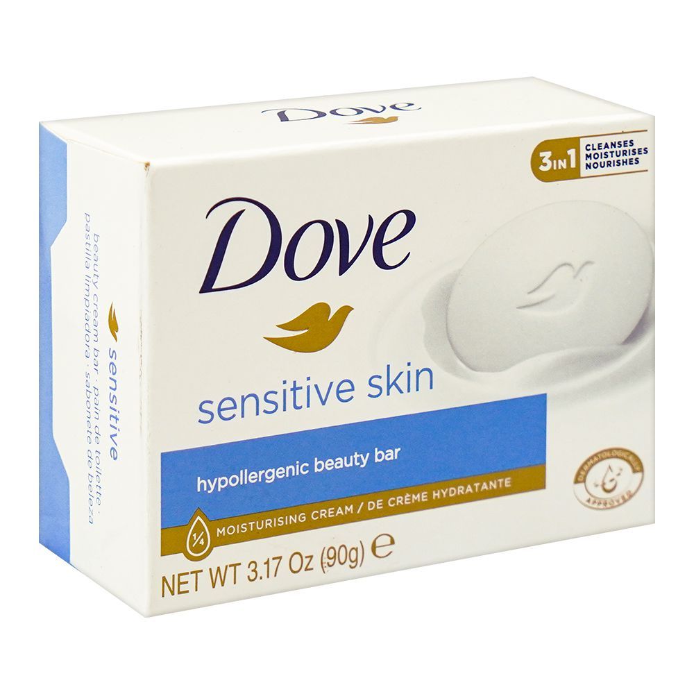 Dove Soap - Sensitive Skin For Hypoallergenic Skin - Beauty Bar - 90g - Indonesia