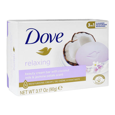 Dove Soap - Relaxing With Coconut Milk & Jasmine Petals - Beauty Bar - 90g - Indonesia - 6 Pack