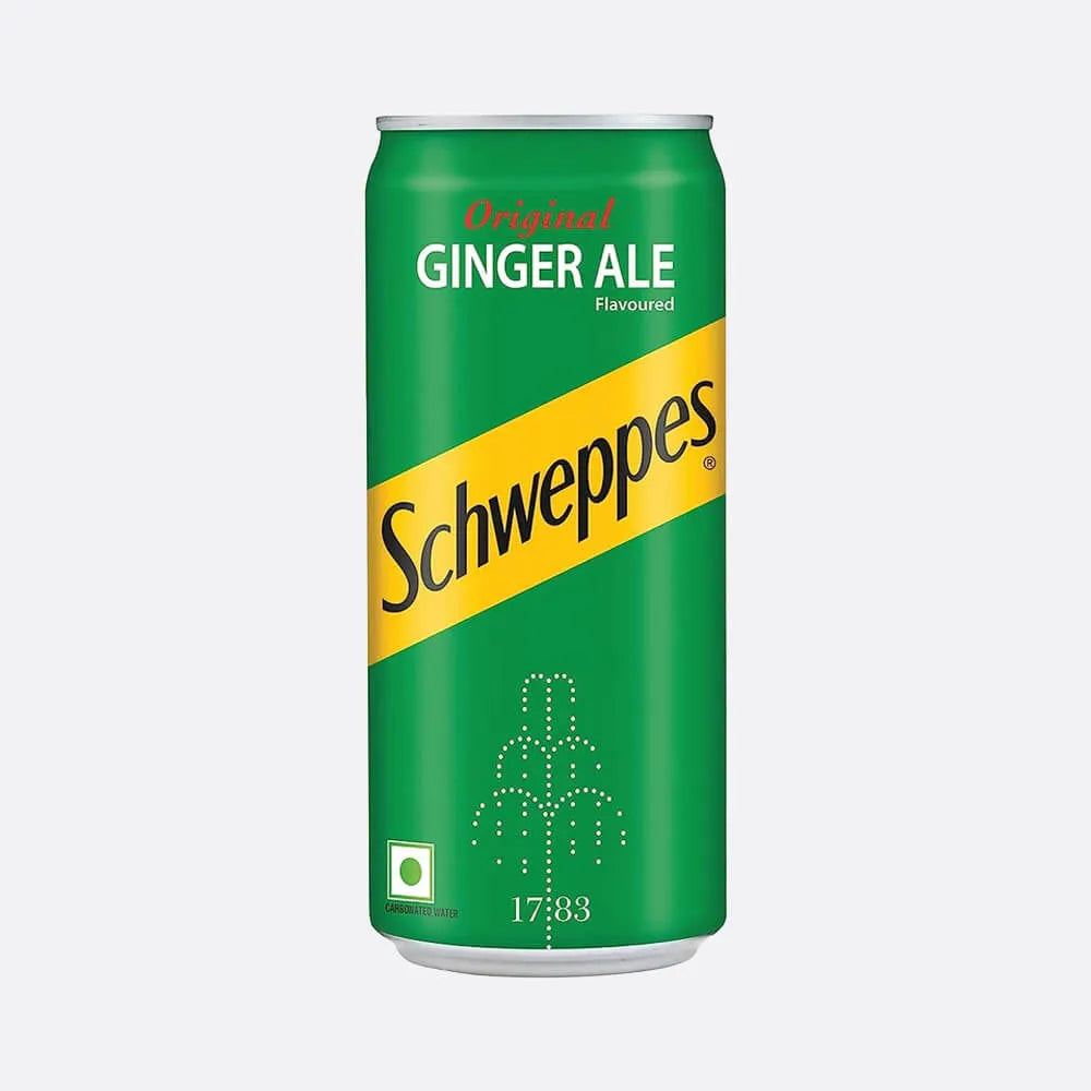 Schweppes - GINGER ALE - Premium Mixer - 300ml Can