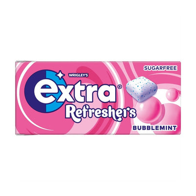 <p><strong>EXTRA - Refreshers - Bubblemint - Bubble Sugar Free Chewing Gum - 16 x 7 pcs</strong></p> <p>&nbsp;</p>