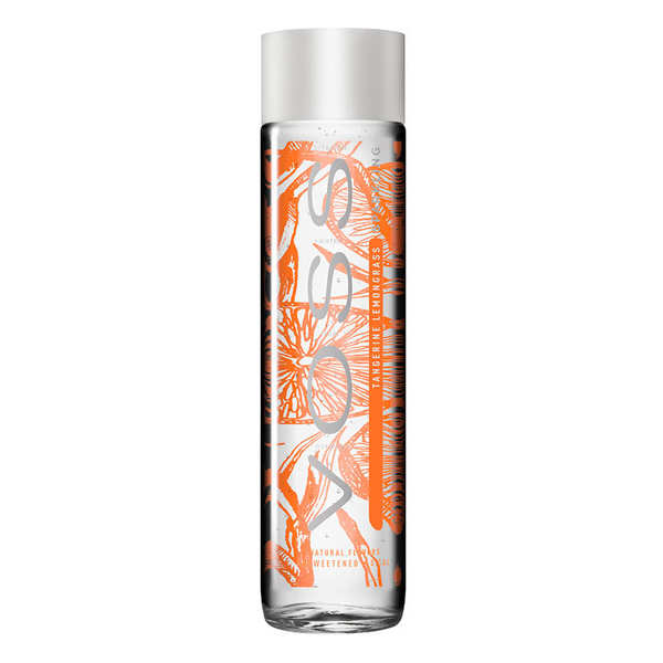 Voss - Artesian - Sparkling Flavored Water - (375 ml) Glass Bottle - 24 Pack (Tangerine Lemongrass, Lemon Cucumber, Lime Mint)
