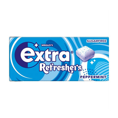 EXTRA - Refreshers - Peppermint - Bubble Sugar Free Chewing Gum - 16 x 7 pcs