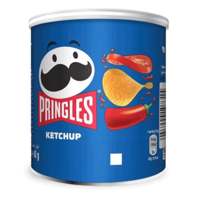 Pringles - Potato Crisps - Ketchup - Pop & Go Stack - 40gm (x12)