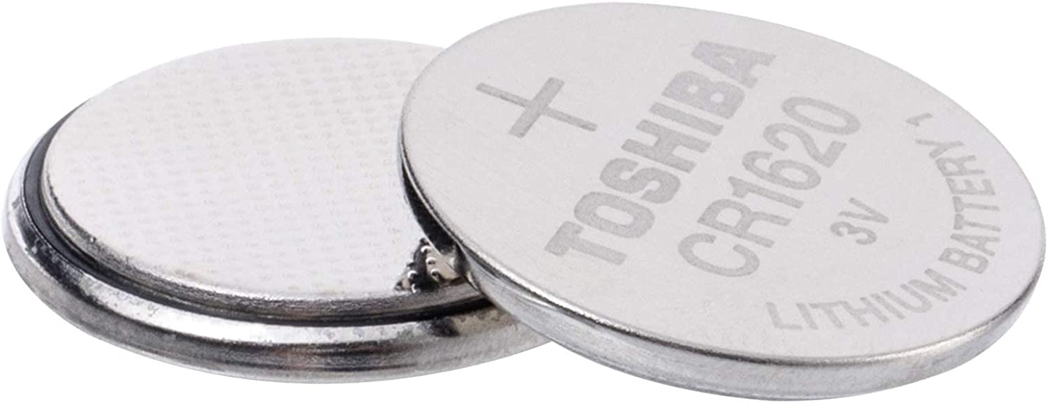 Toshiba - CR1620 3V - Lithium Coin Cell Battery - Pack of 5
