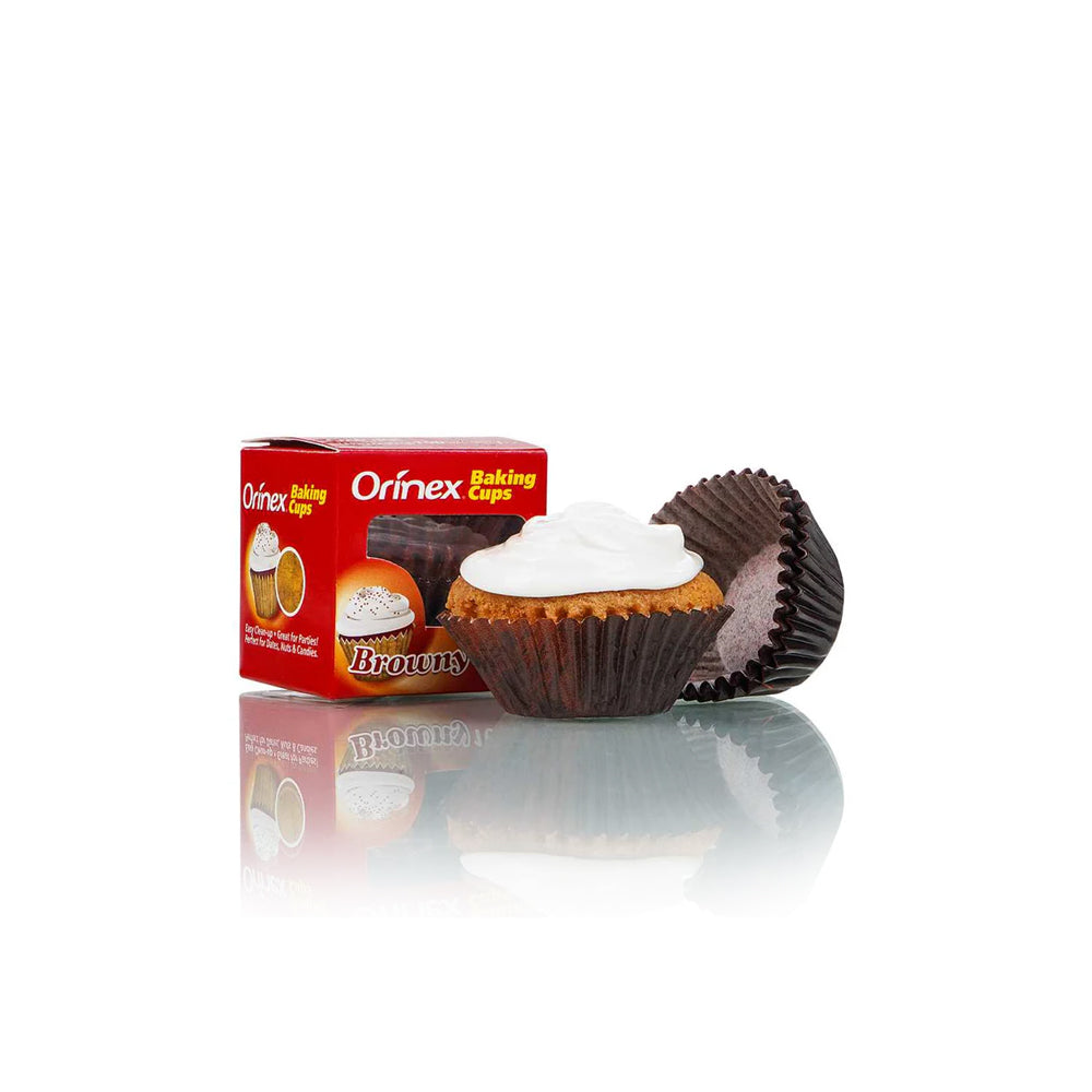 Orinex - Baking Cups Browny - Baking - Paper Liners - 100-Pack - Cupcake/Muffin Cases