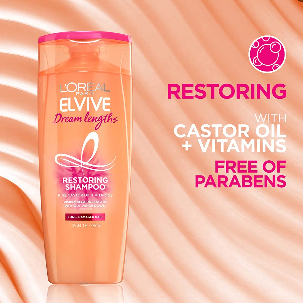 L'Oreal Paris - Elvive - Dream Lengths - Restoring Shampoo - 370 ML (12.6FL)