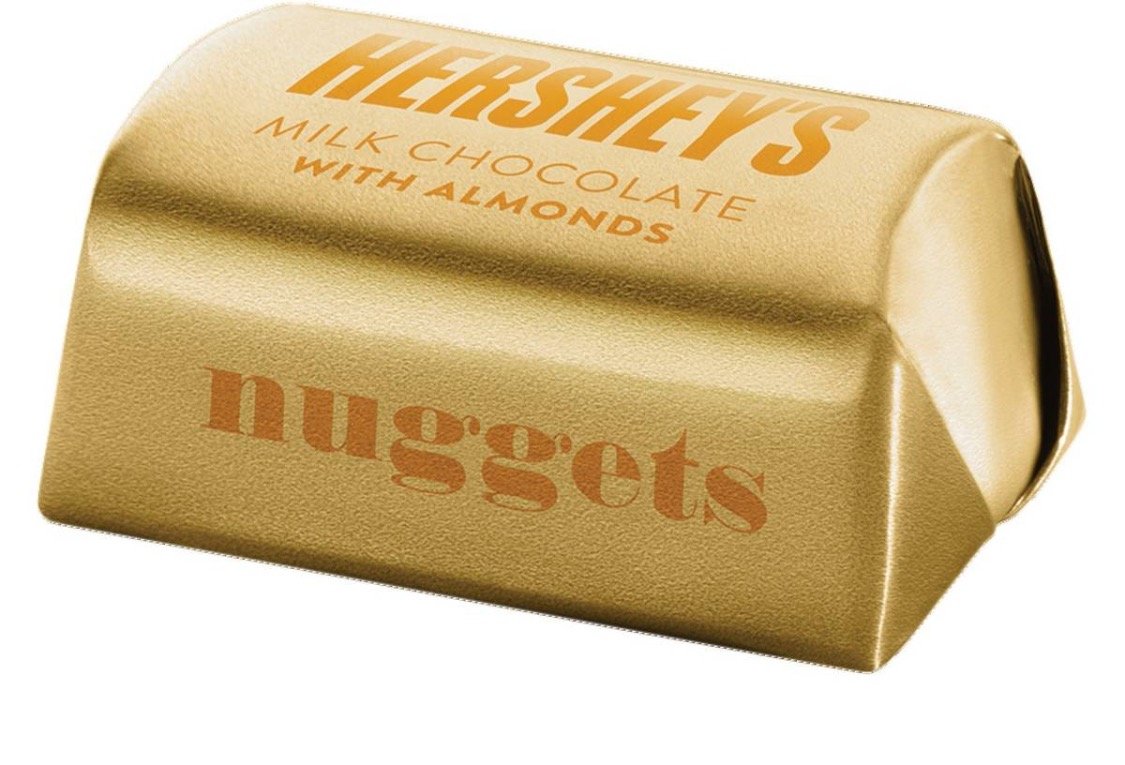 Hershey Nuggets - Creamy Milk Chocolate With Almonds - 24x 28 gram