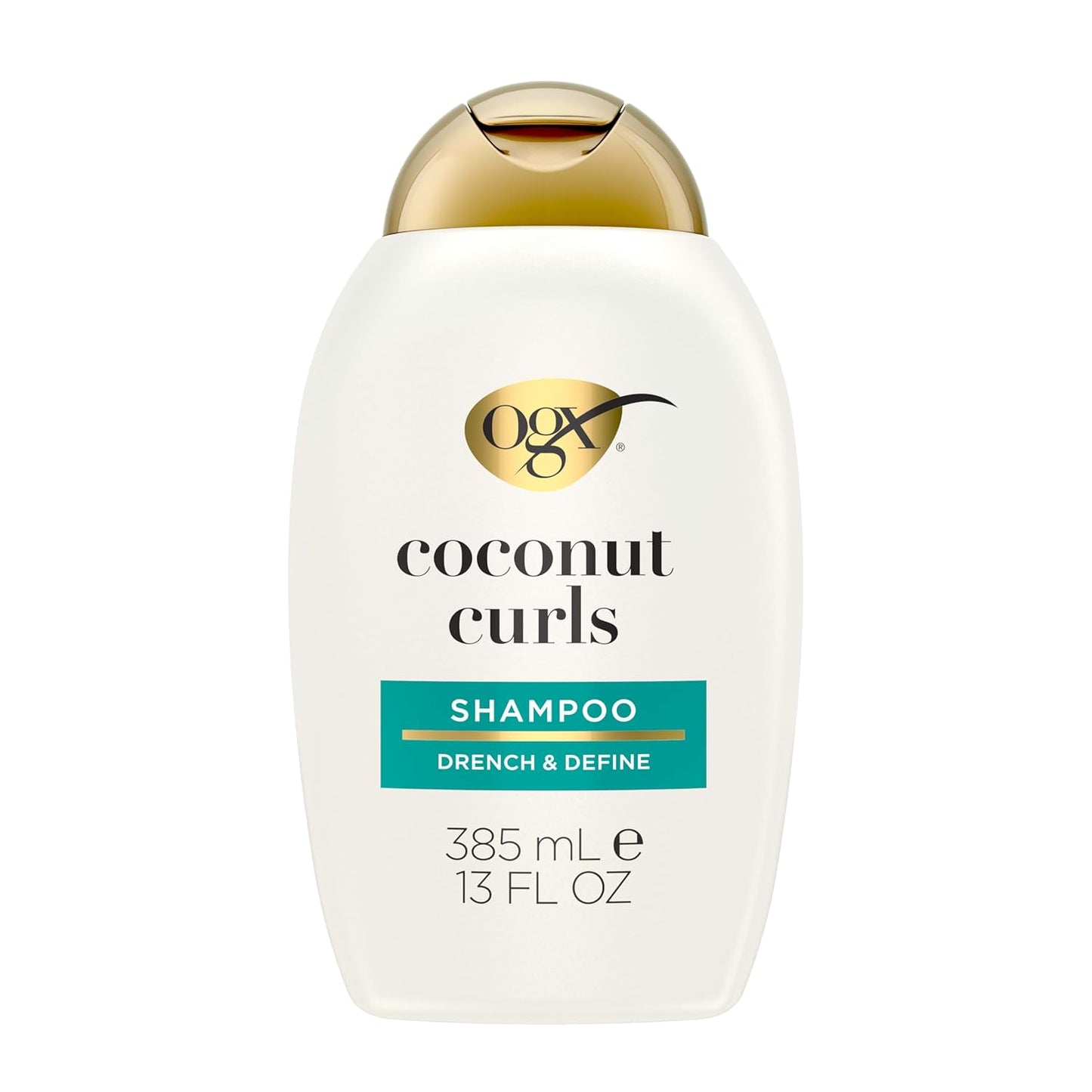 OGX (Organix) - Shampoo - Quenching + Coconut Curls- Curl-Defining Shampoo - Hydrating & Nourishing - Curly Hair Shampoo with Coconut Oil, Citrus Oil & Honey, Paraben, Sulfate-Free Surfactants - 385ml