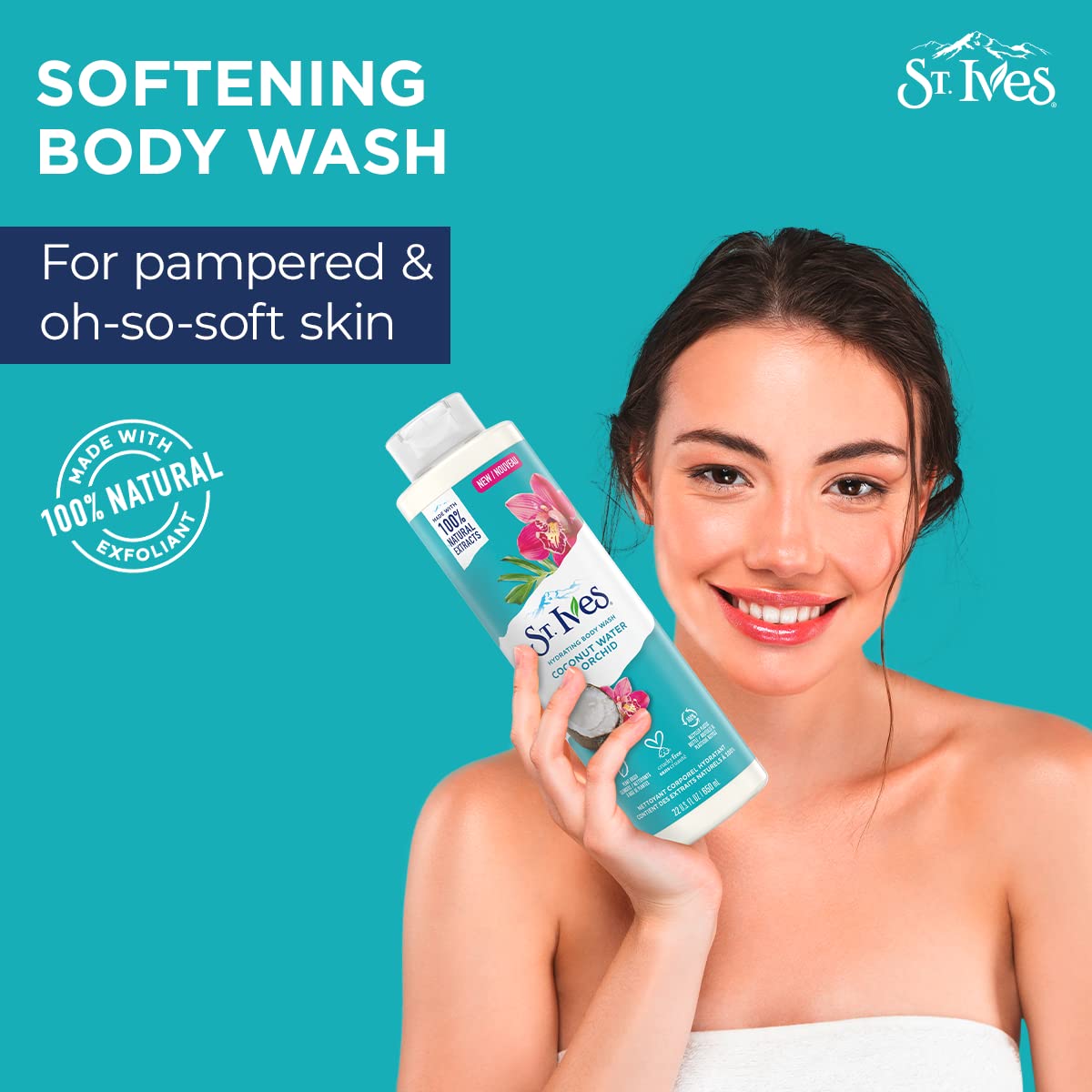 St. Ives - Coconut Water & Orchid - Hydrating Body Wash - 650 ml / 22oz