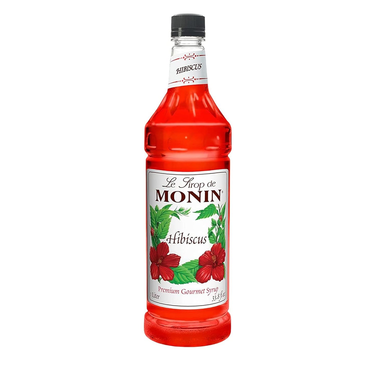 Monin - Hibiscus Syrup - 1 Liter - Le Sirop De Monin