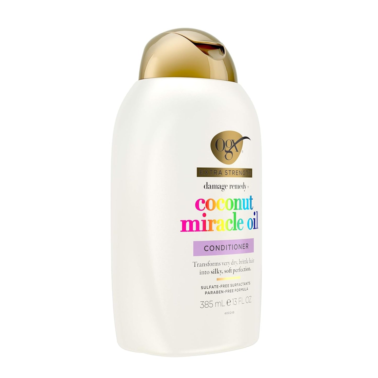OGX - Extra Strength Damage Remedy - Coconut Miracle Oil - Conditioner for Dry, Frizzy or Coarse Hair - Paraben-Free, Sulfate-Free Surfactants - 13 Fl Oz