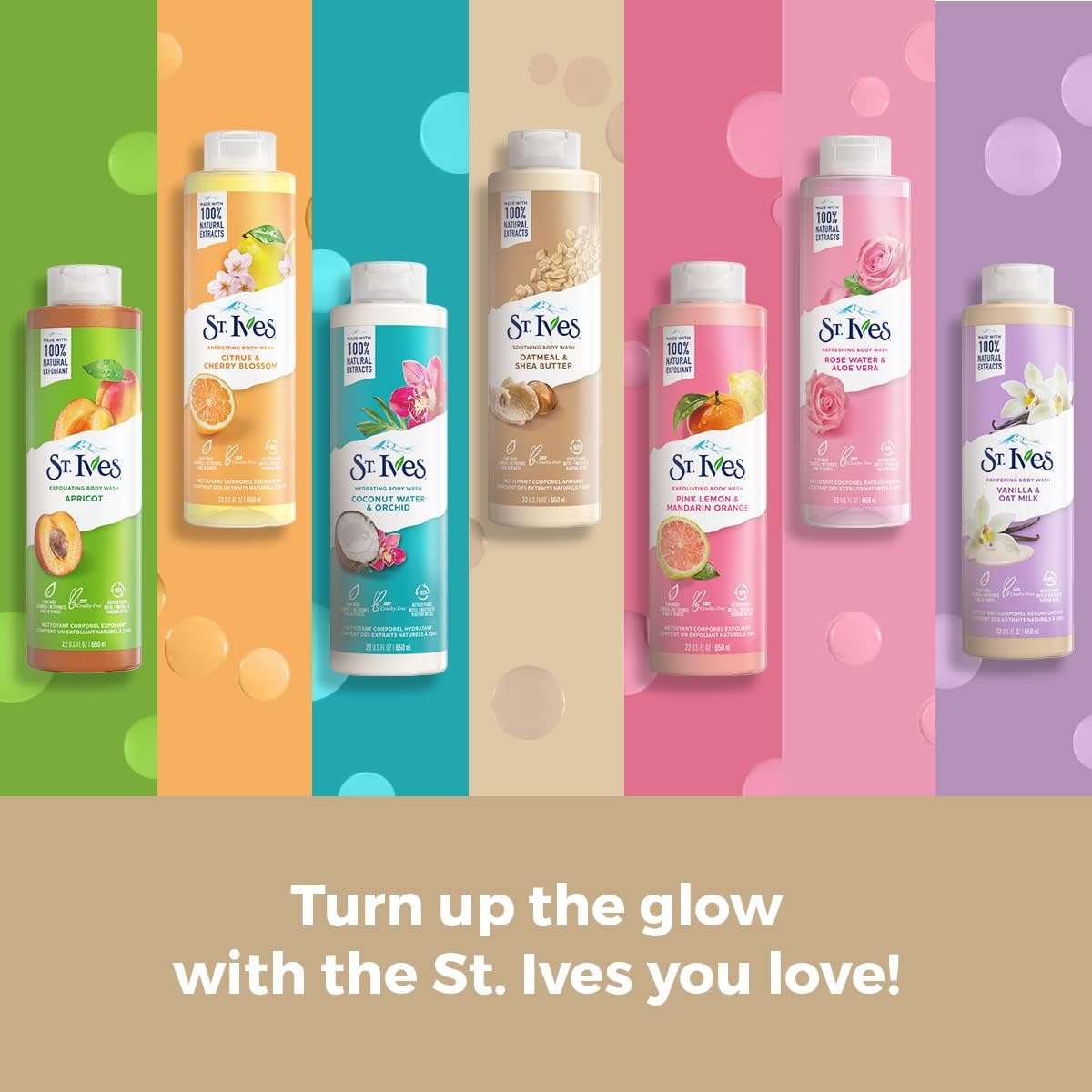 ST. Ives - Oatmeal & Shea Butter Body Wash - Moisturizing Body Wash for Sensitive and Dry Skin - 650 ml / 22 Fl. Oz.