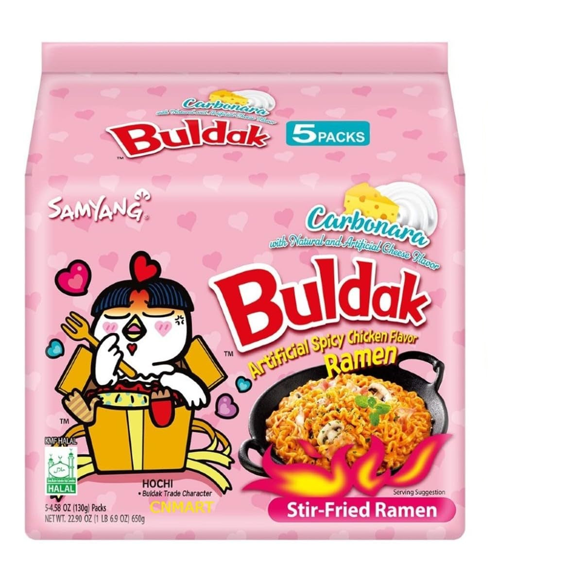 Samyang - Bulduk - Hot Chicken Ramen - Carbonara - Noodles - 140G - Pack of 5