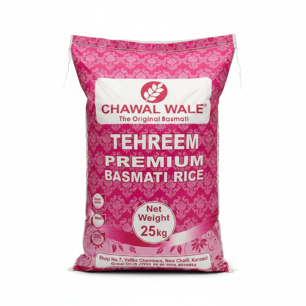 BASMATI RICE - TEHREEM PREMIUM - CHAWAL WALE - 25kg Bag