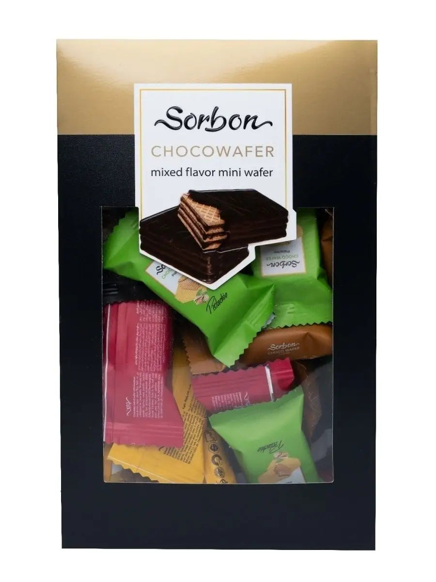Sorbon - Mini Chocolate Cone - Chocowafer - 8 Flavours - Dubai - 350g
