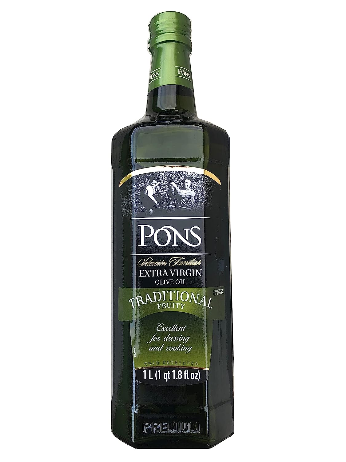 Pons - Traditional Family Selection - Extra Virgin Olive Oil - 1L (1000 ML) - Fruity
