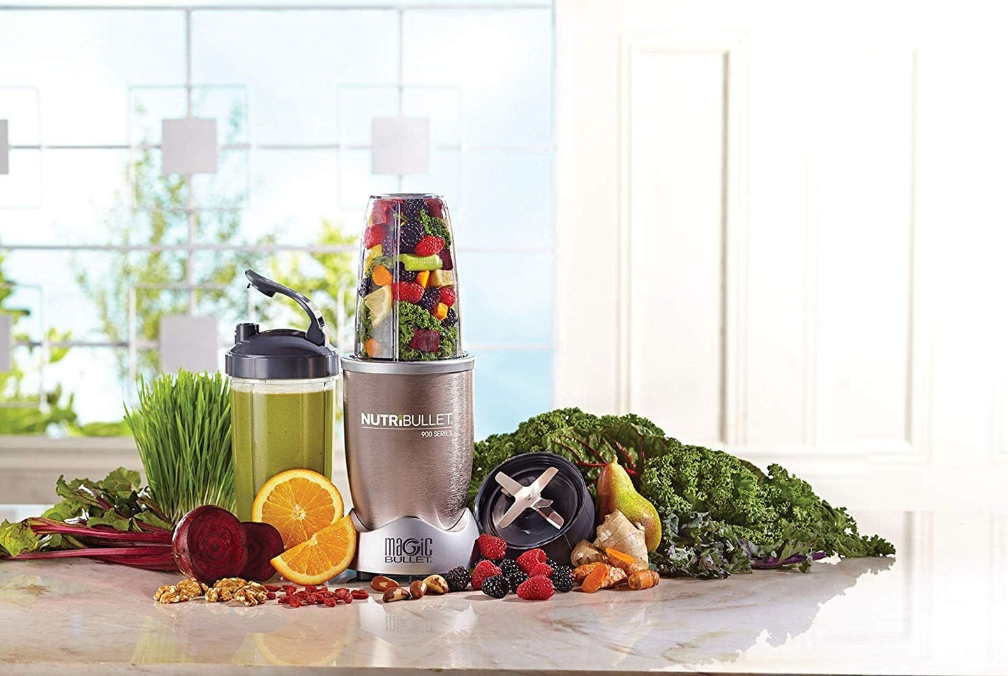 Nutribullet - Personal Blender - NB9-1212 - High Power Blending - Champaign - 1 Year Warranty