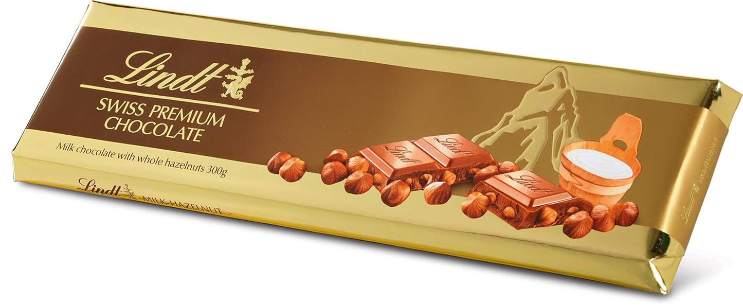 Lindt - Swiss Premium Chocolate - Milk with Chocolate Hazelnut - 300 gm