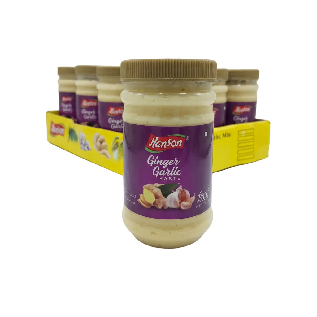Hanson - GINGER GARLIC PASTE - Pet Jar 330gm - Pack of 12 - 3.96kg