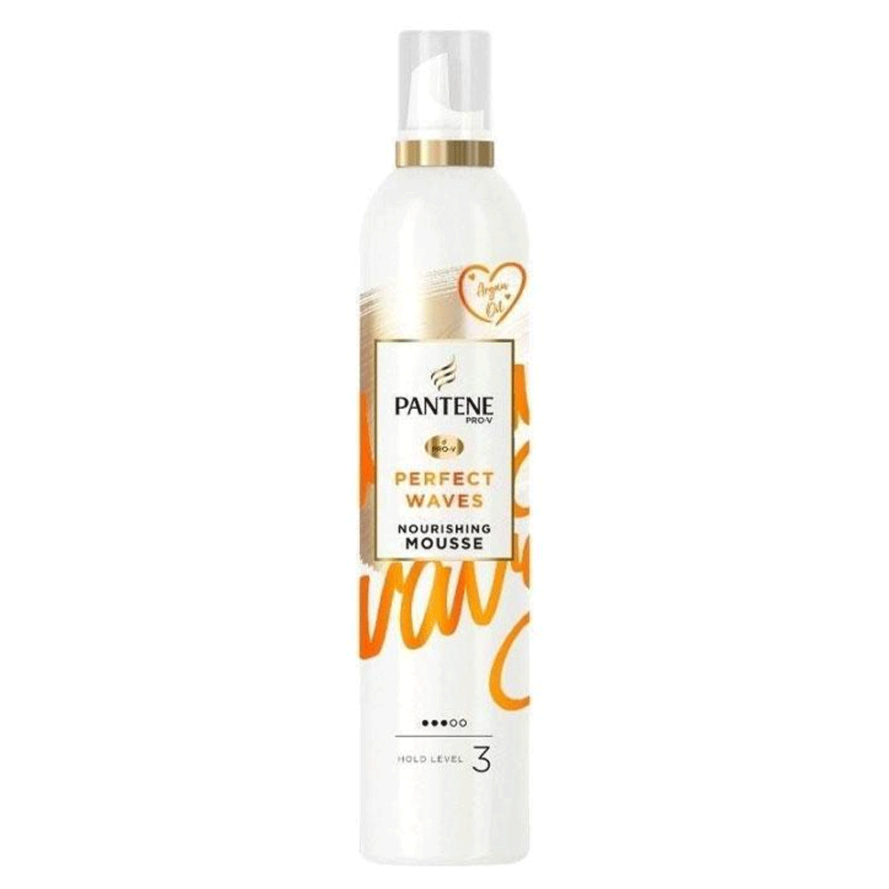 PANTENE - PERFECT WAVES - Nourishing Mousse - Hold Level 3 - Hair Spray - 200ml
