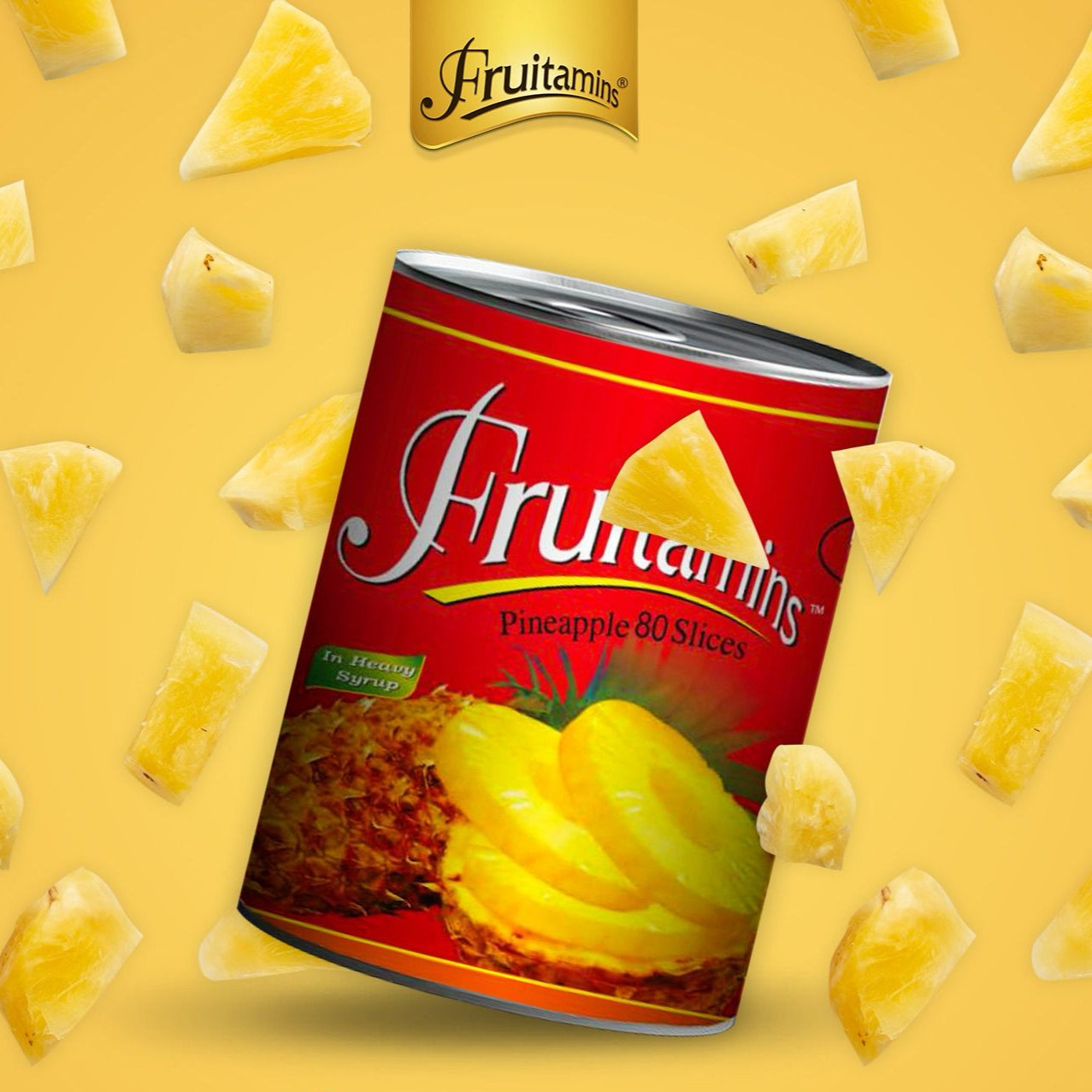 Fruitamins - Sliced Pineapple - 3kg - Imported From Malaysia - 6 Pcs