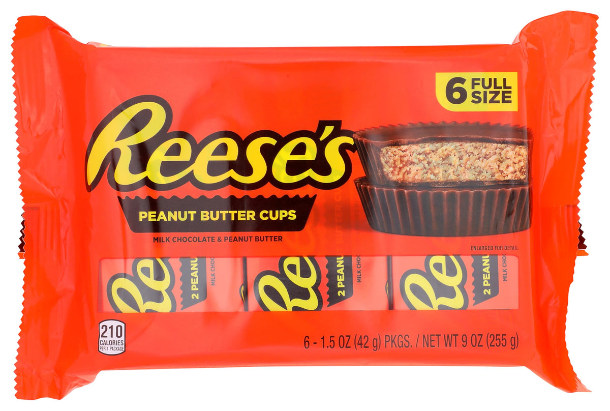 REESE'S - Peanut Butter Cups - 6 Count @42g each