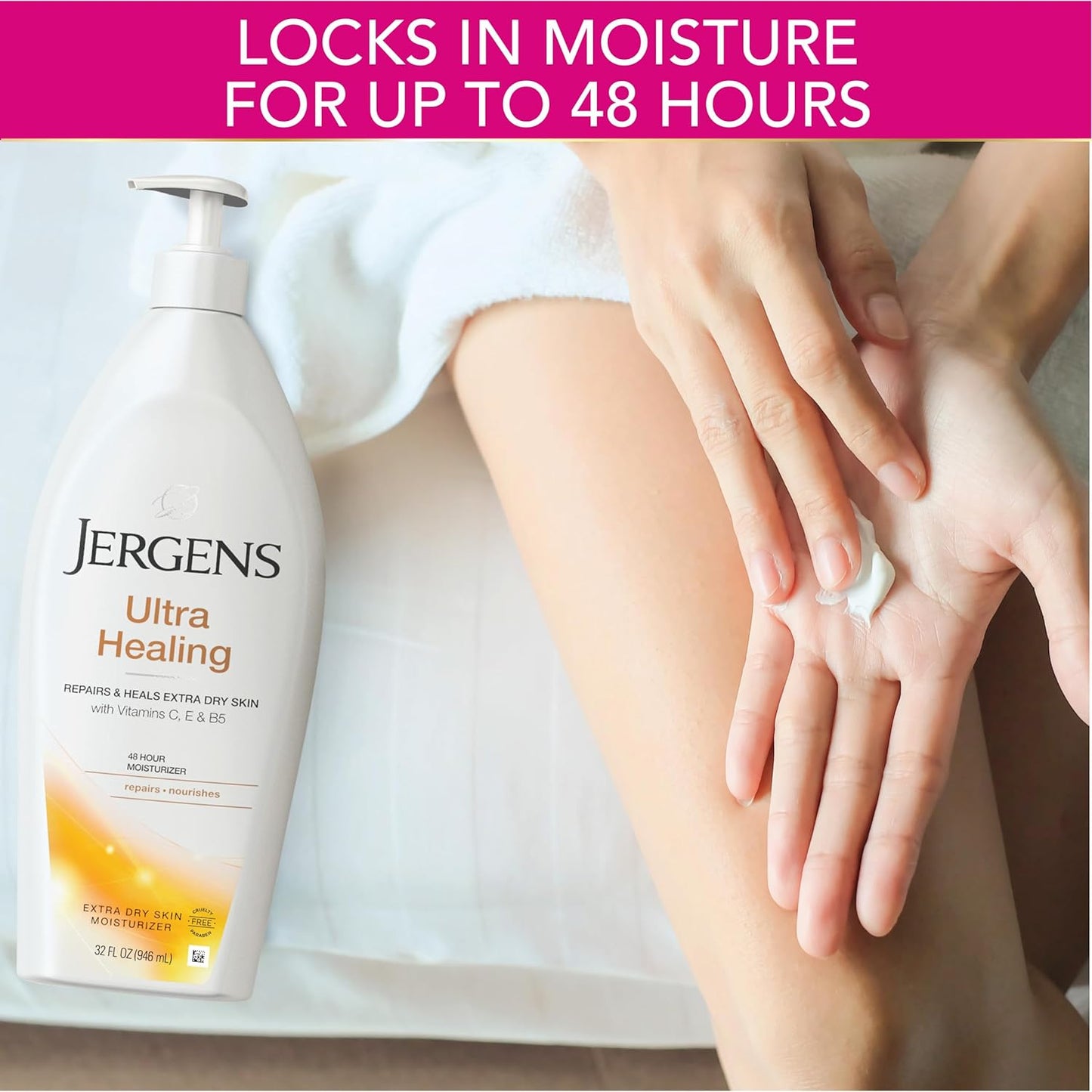 Jergens® - Ultra Healing - Extra Dry Skin Moisturiser - Vitamin C, E, B5 - 400 ML