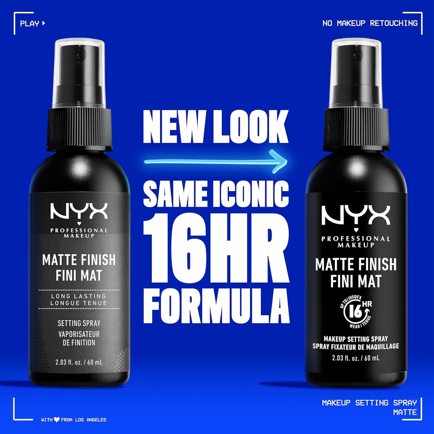 NYX - Professional Makeup - Makeup Setting Spray - Matte Finish (Fini Mat) - 60ml