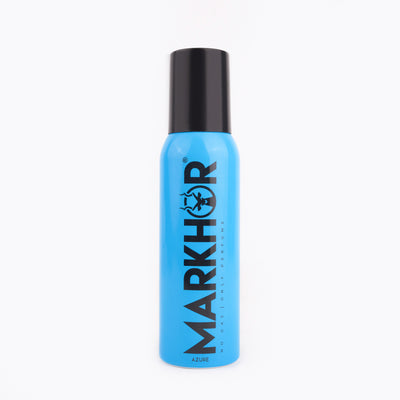 Markhor - Body Spray - Azure (Non-gas) - 120ml Long Lasting Fragrance (Non-Gas) - Pack of 12