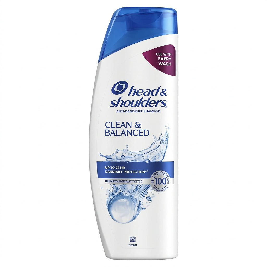 head & shoulders - SHAMPOO - ANTI-DANDRUFF - CLEAN & BALANCED - 300ml