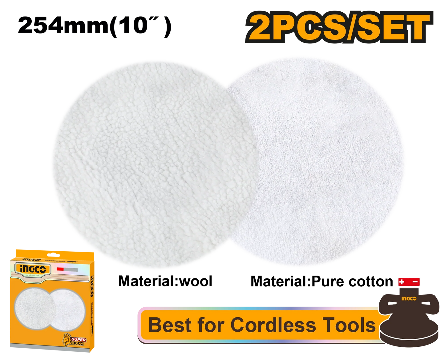 INGCO - Polishing and cleaning set APP25402