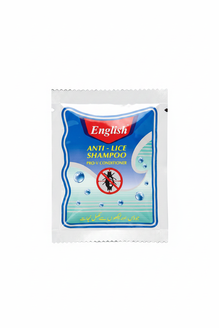 English - Antilice Shampoo - Sachet - Healthy Hair Care Formula - Pack of 12