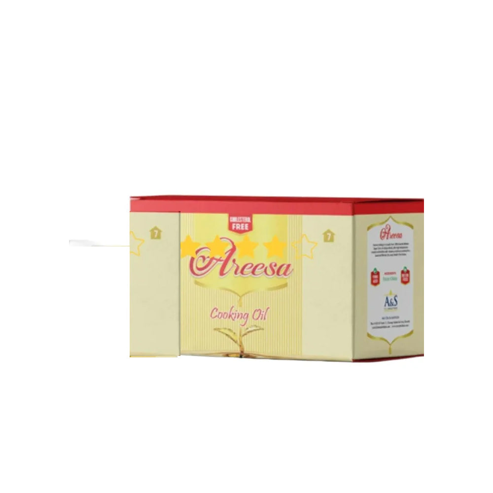 Areesa - Pure Cooking Oil - Olein Oil - 12 Liters (1000mlx12) (Pouches)