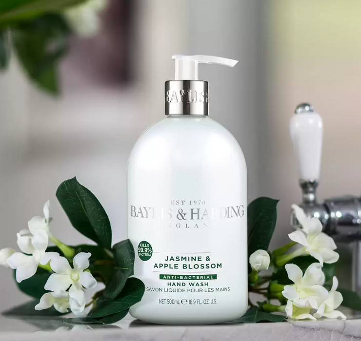 BAYLIS & HARDING - LUXURY HAND WASH - Jasmine & Apple Blossom - 500ml