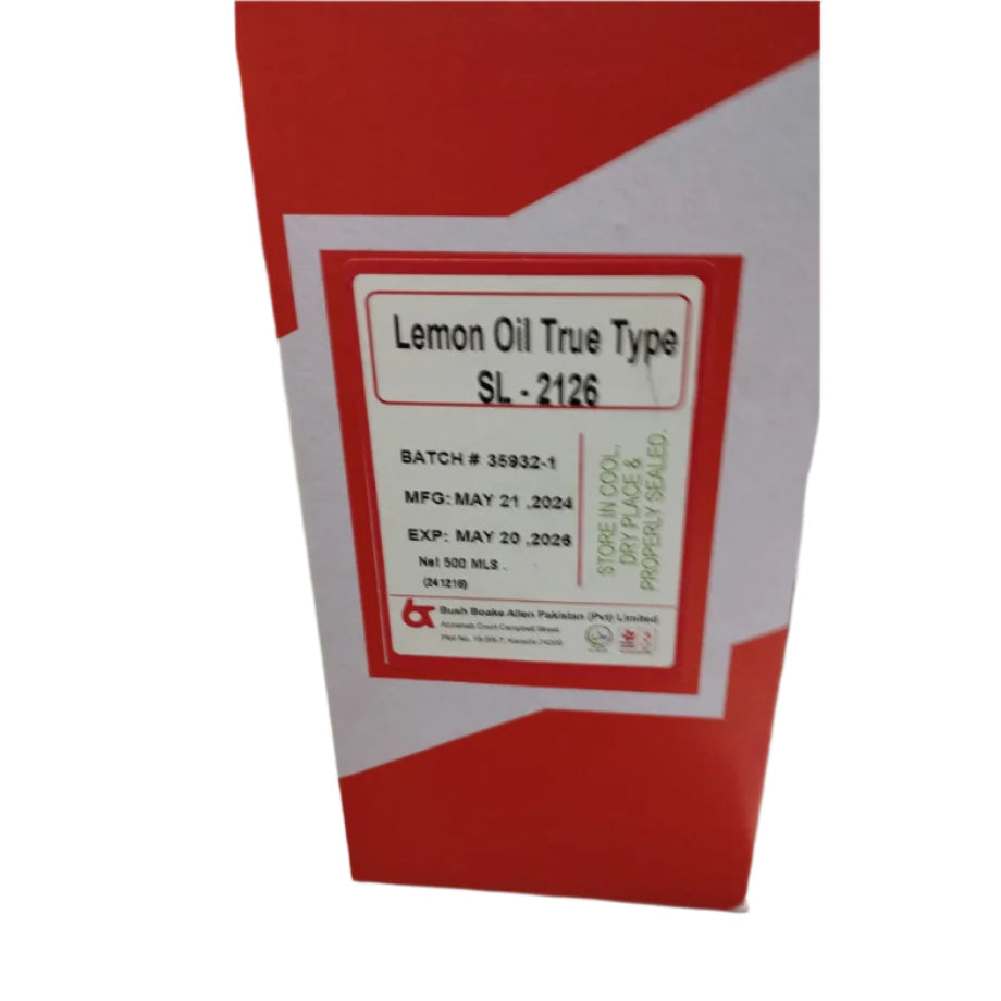 Bush Boake Allen Lemon Oil True Type SL2126 500ML