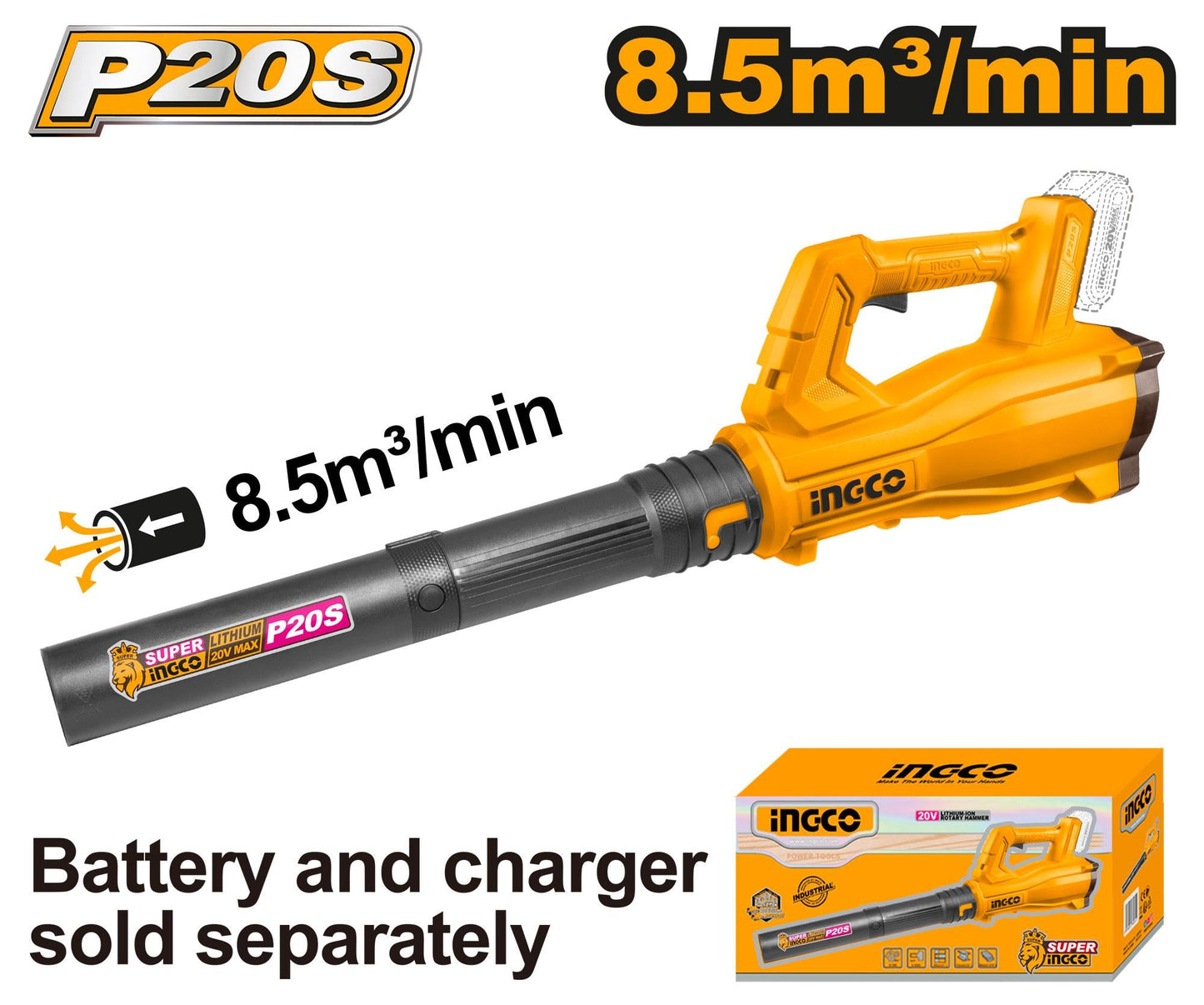 INGCO - Cordless blower 20V CABLI20323