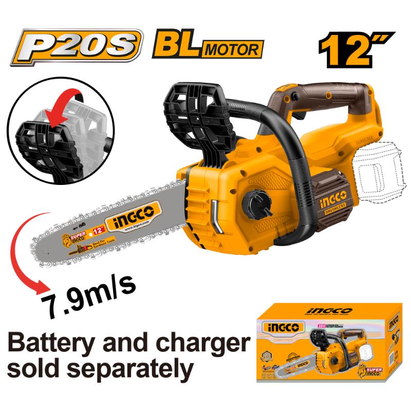 INGCO - Cordless chain saw 20V CGSLI20128