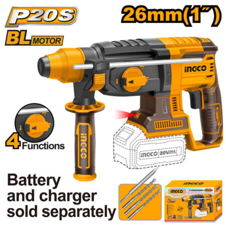 INGCO - Cordless rotary hammer 20v CRHLI201881
