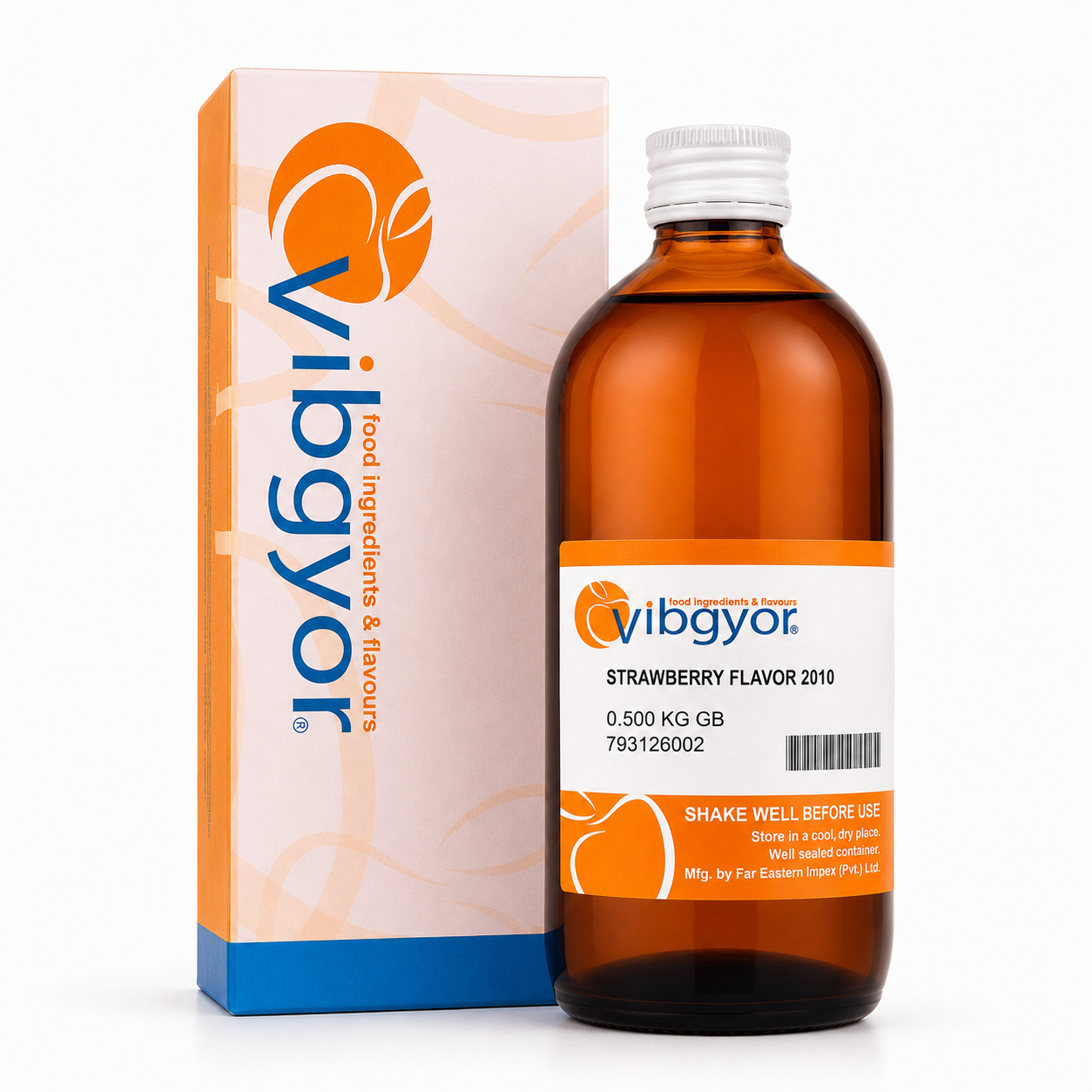 Vibgyor - Strawberry Flavor - Permitted Food Essence - Flavor 2010 - 500ML