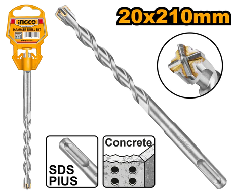 INGCO - SDS plus hammer drill 20*210mm DBH1212001C